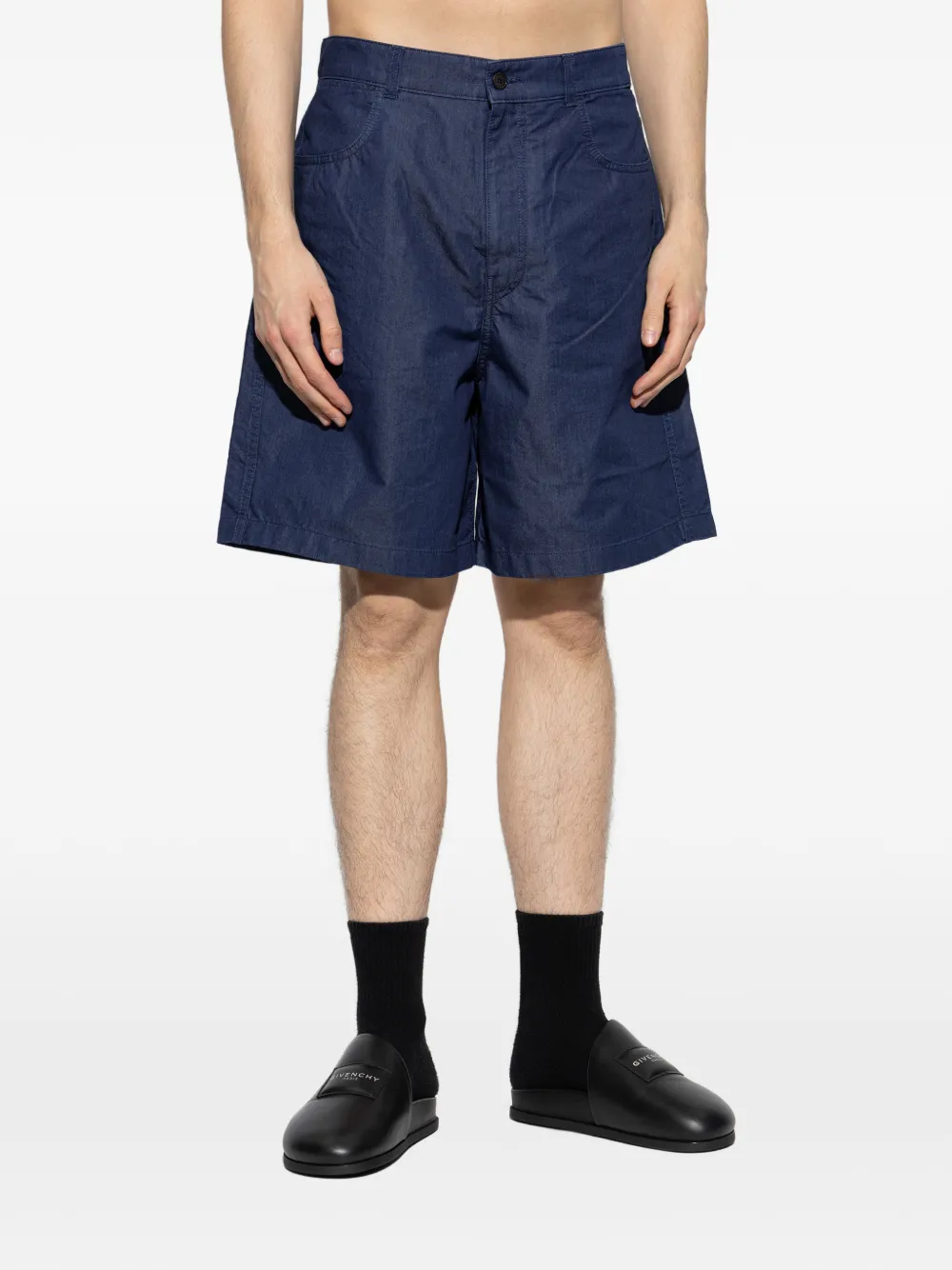  Givenchy Logo Shorts - Blue 