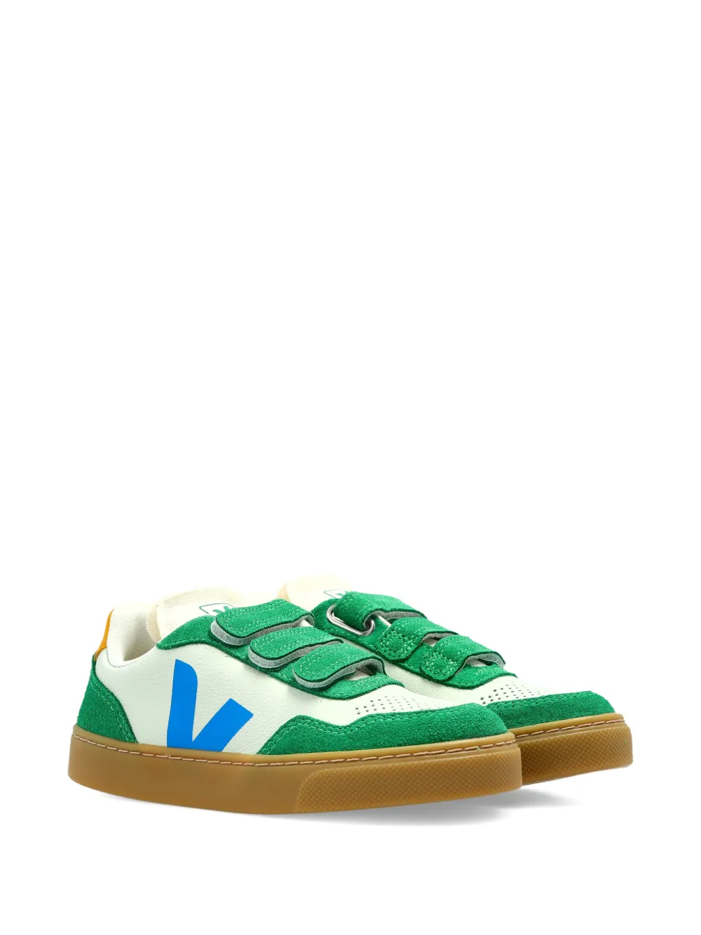 VEJA Kids V-90 leather sneakers - Bianco