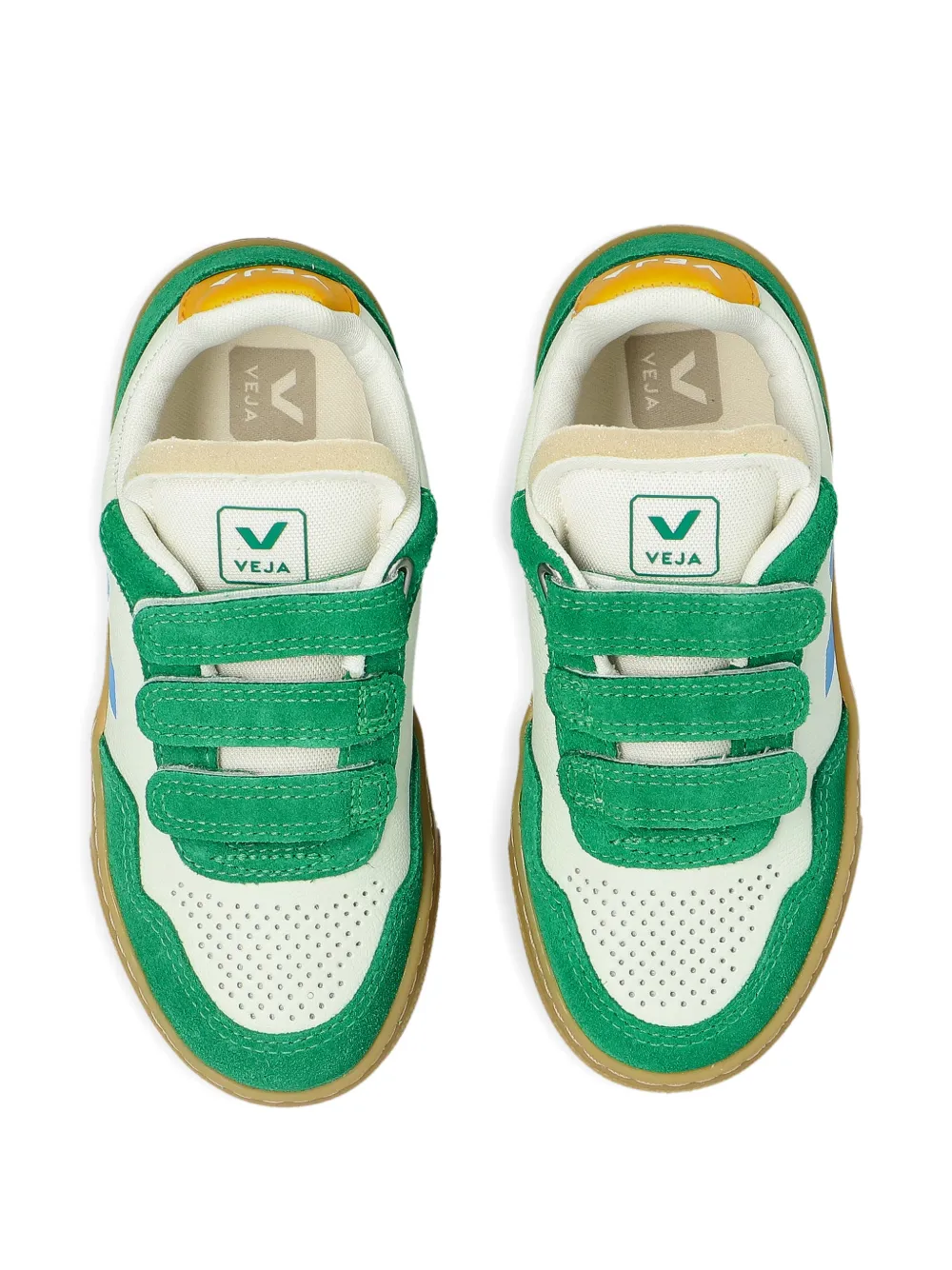 VEJA Kids V-90 leather sneakers Wit