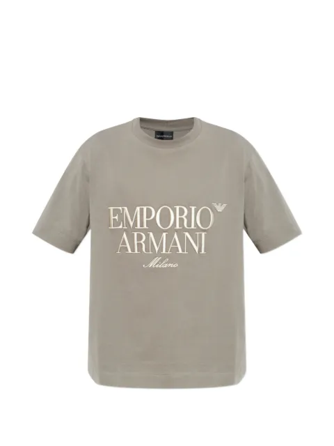 Emporio Armani embroidered T-shirt
