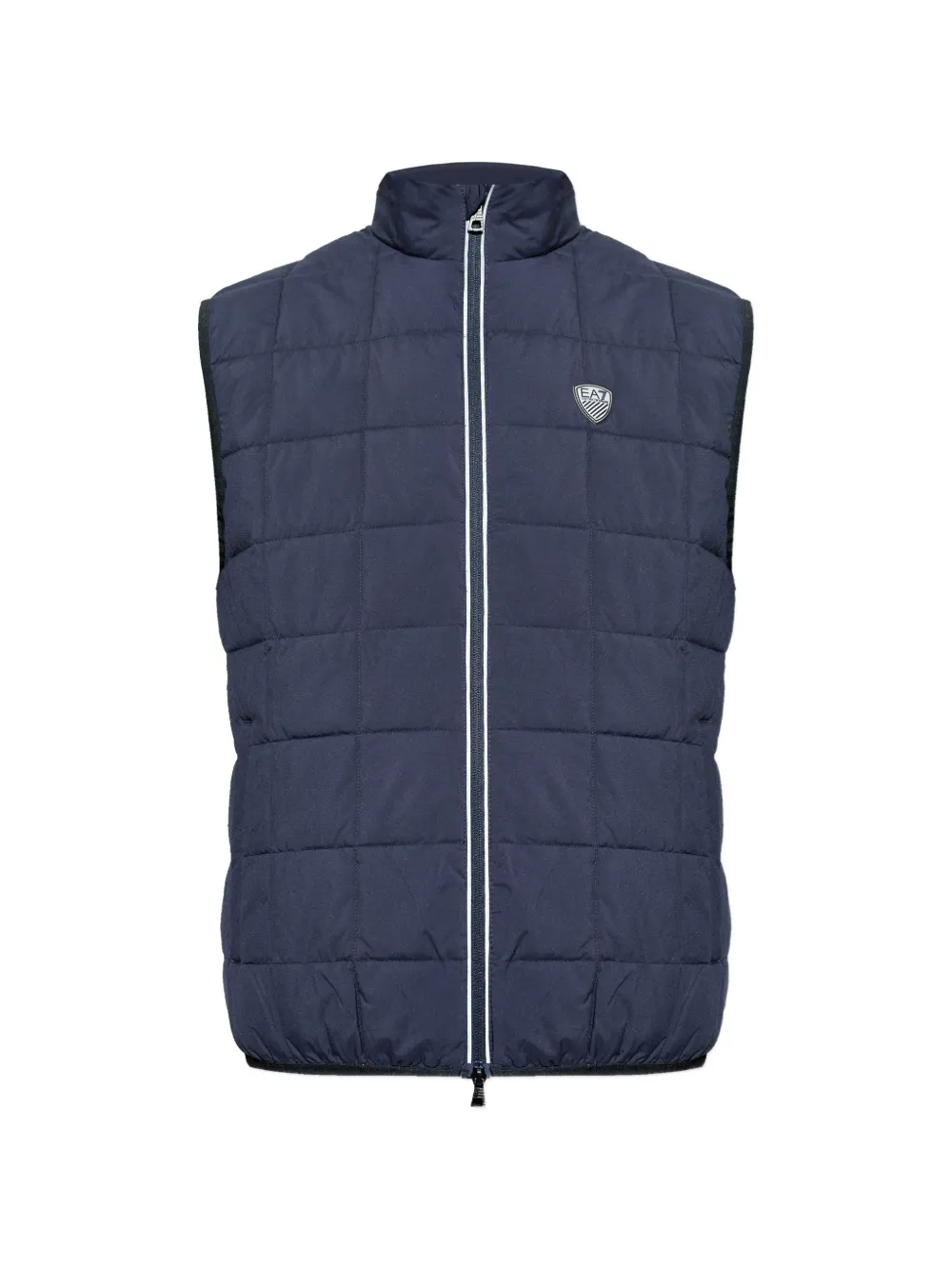 Ea7 Emporio Armani logo-patch padded gilet - Blu