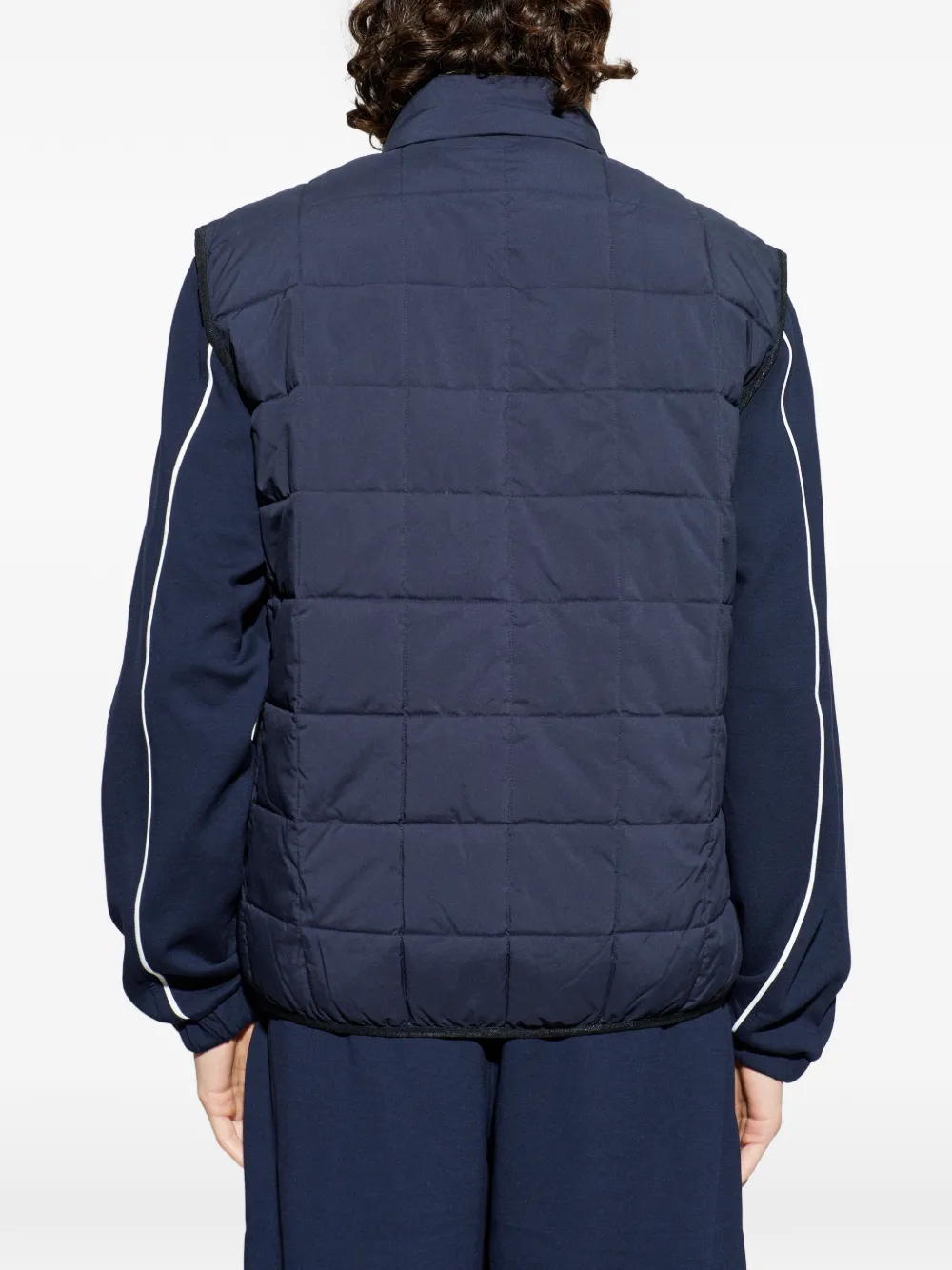 Ea7 Emporio Armani Bodywarmer met logopatch Blauw