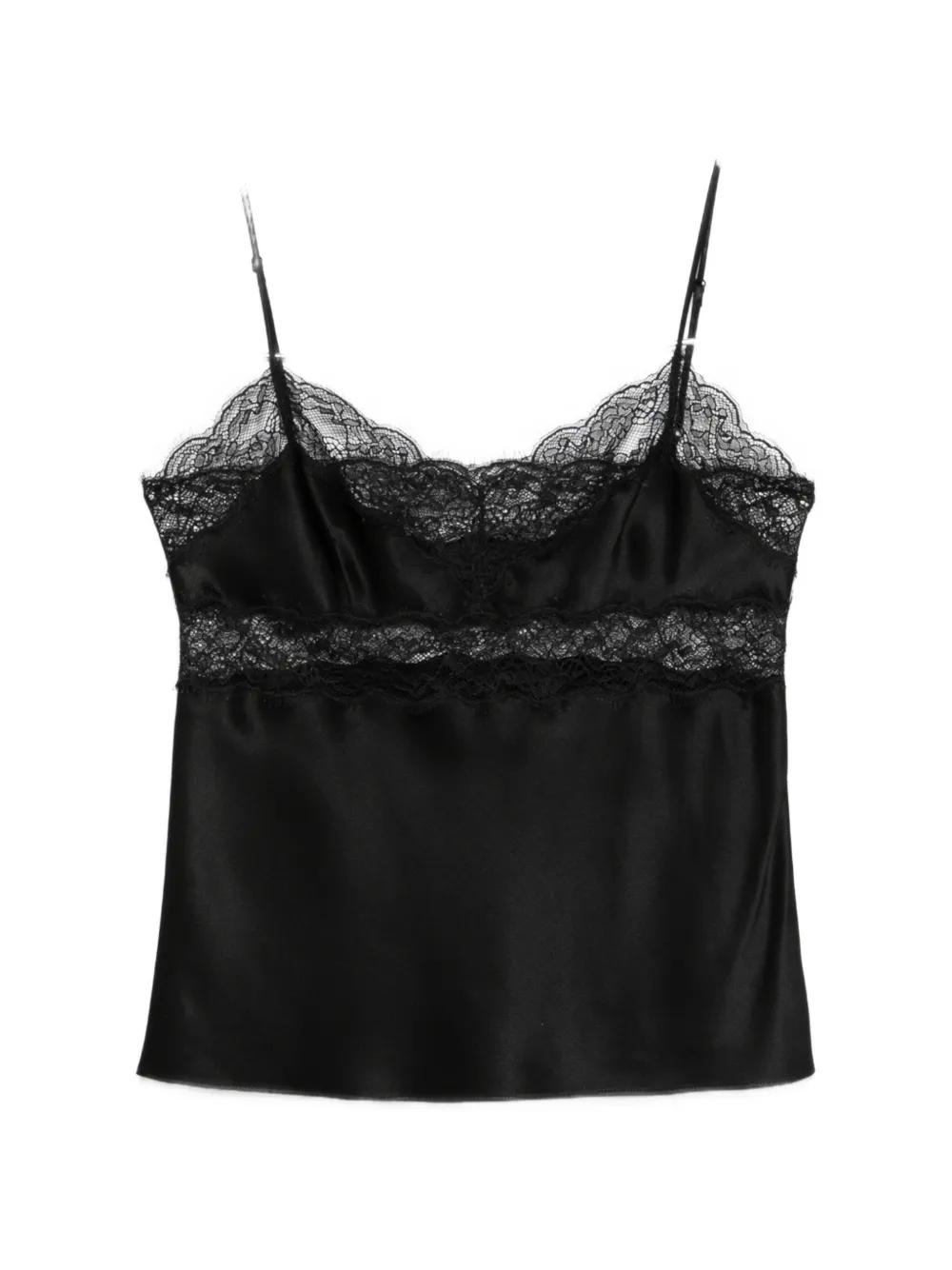 Nili Lotan Felicie lace-detail top - Nero