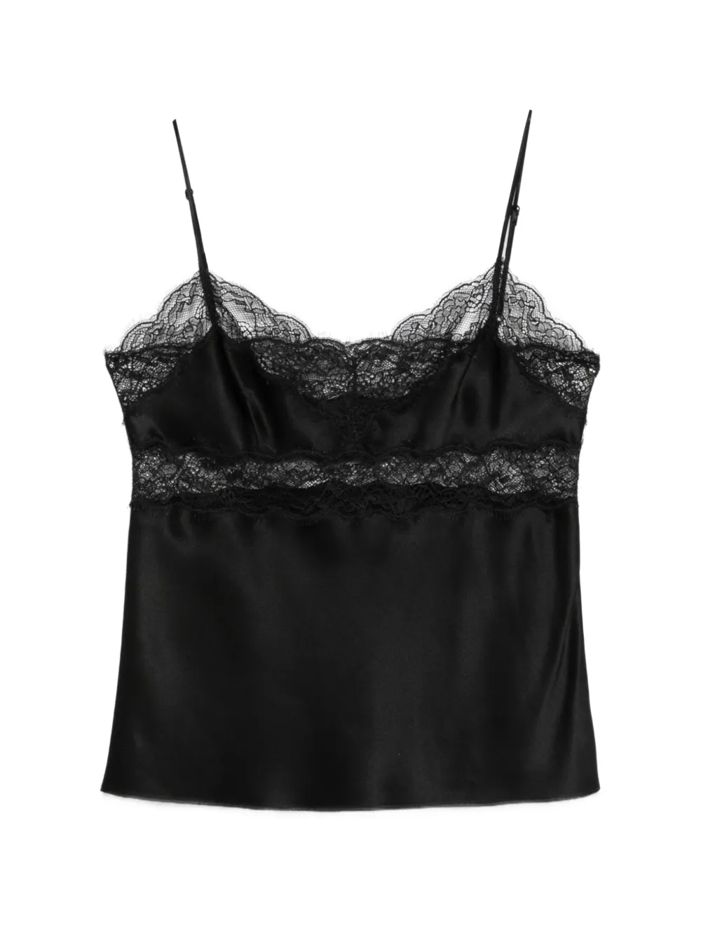 Nili Lotan Felicie lace-detail top - Nero