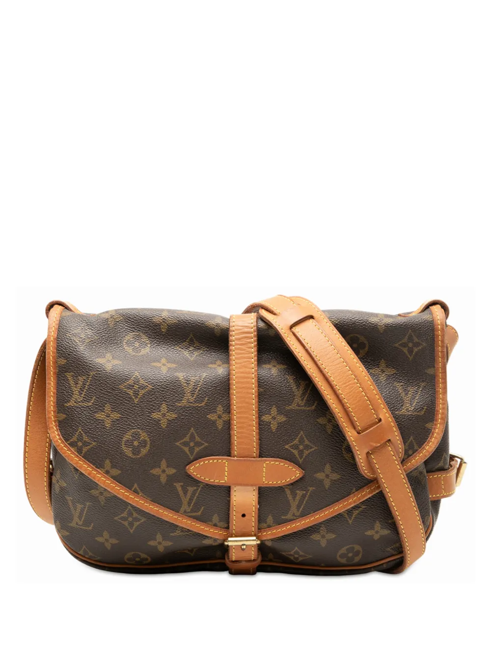 Louis Vuitton Pre-Owned Borsa a tracolla Saumur 30 con monogramma 1993 - Marrone