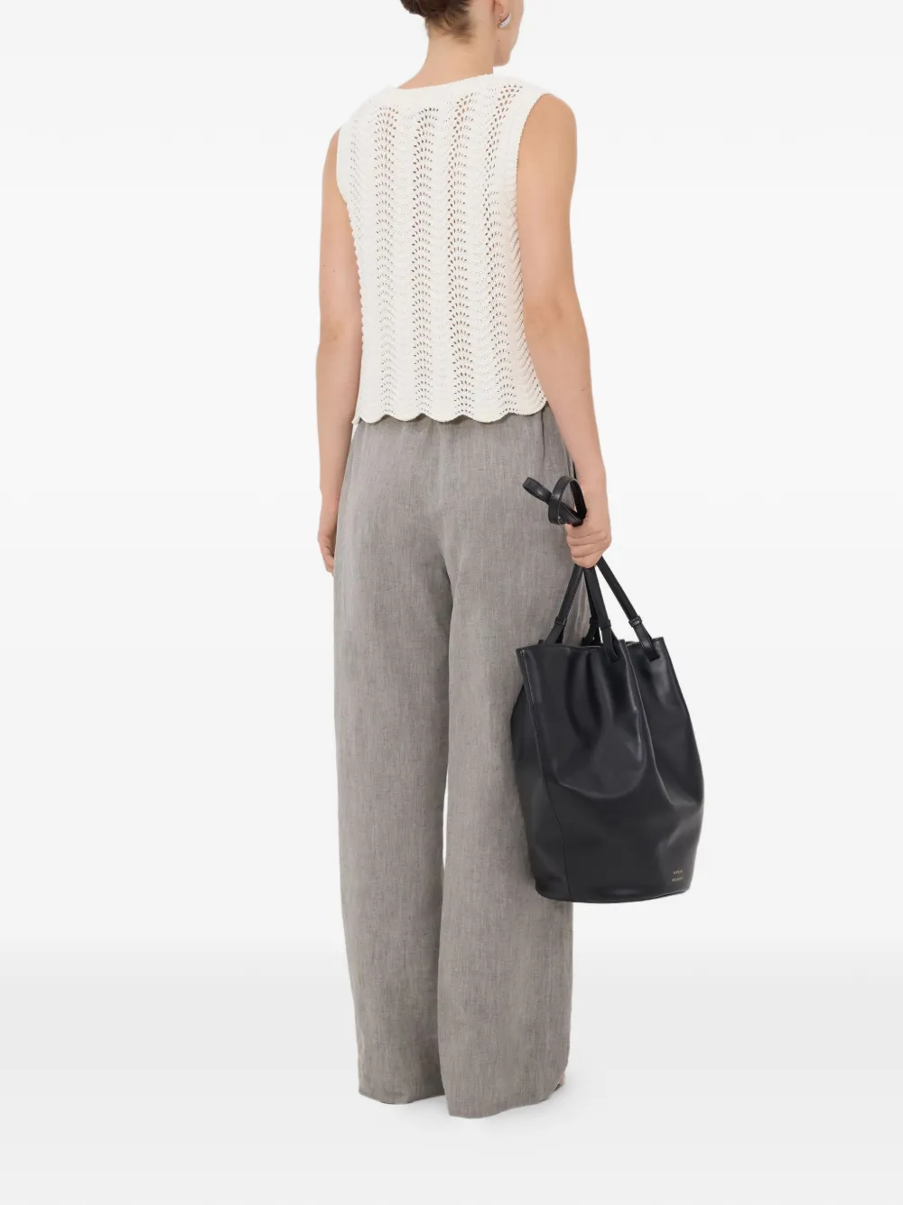 LouLou de Saison Gehaakte top Beige