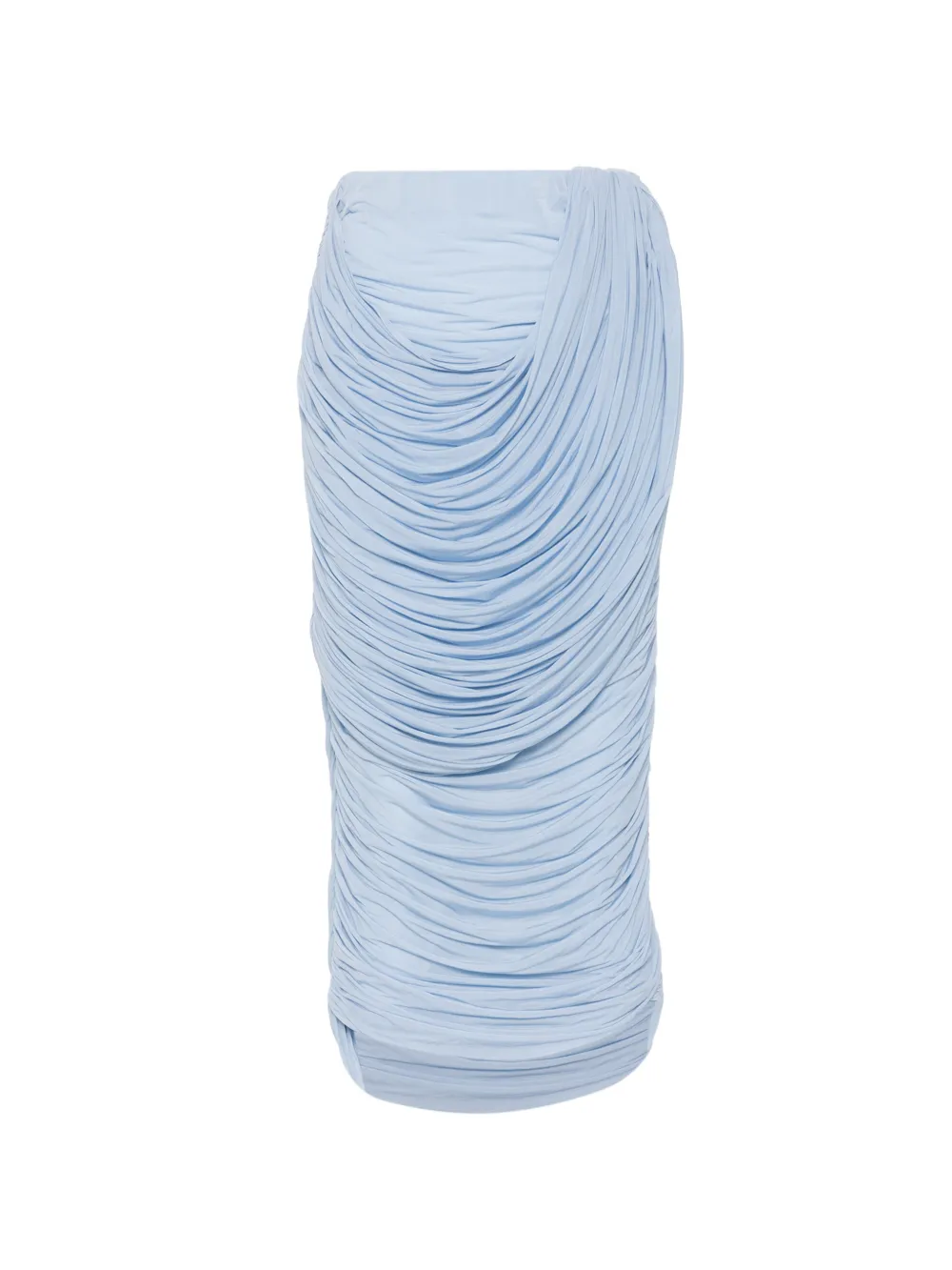 Magda Butrym ruched-detail midi skirt - Blu