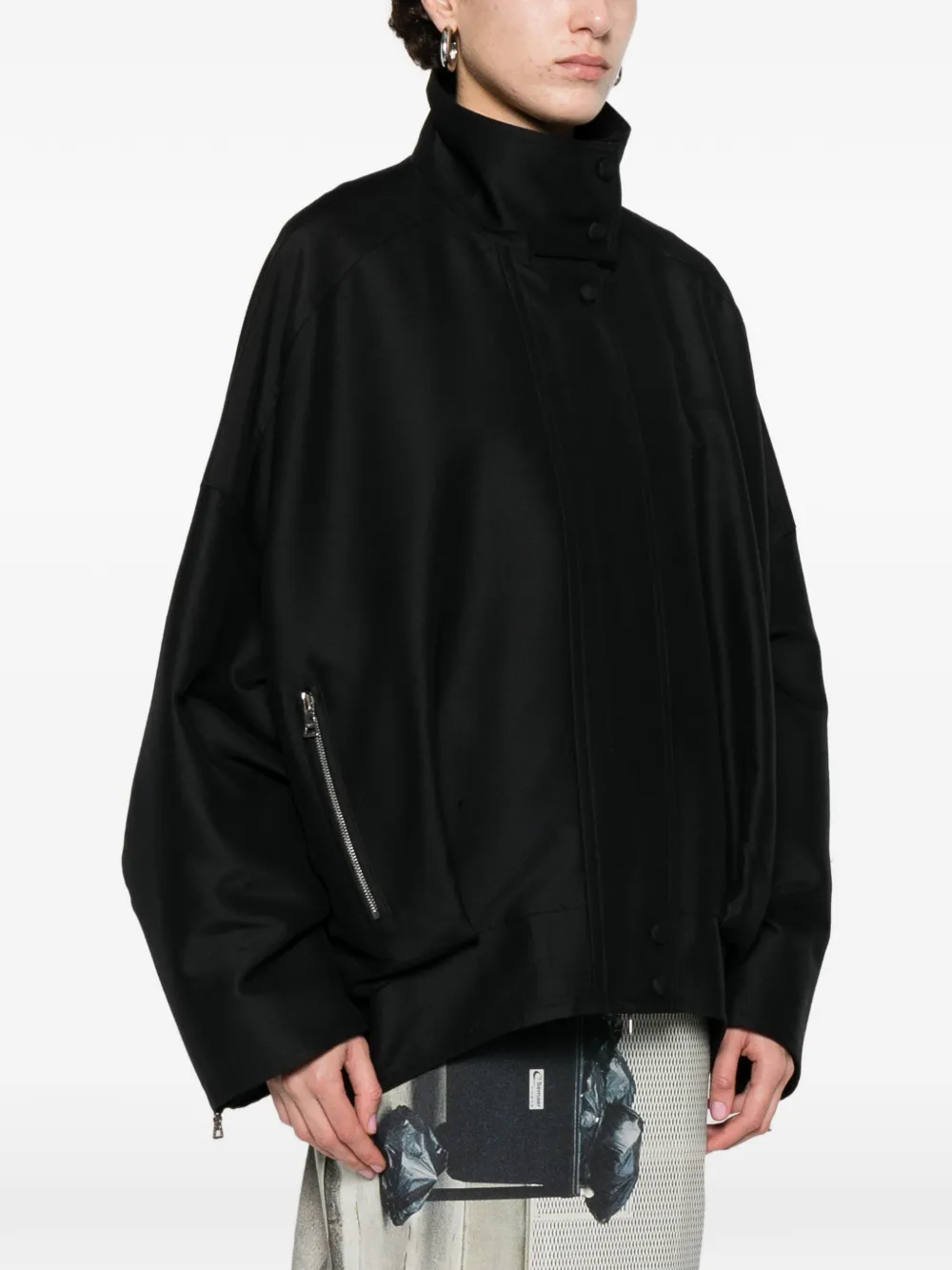  R2w Zip-fastening Jacket - Black 