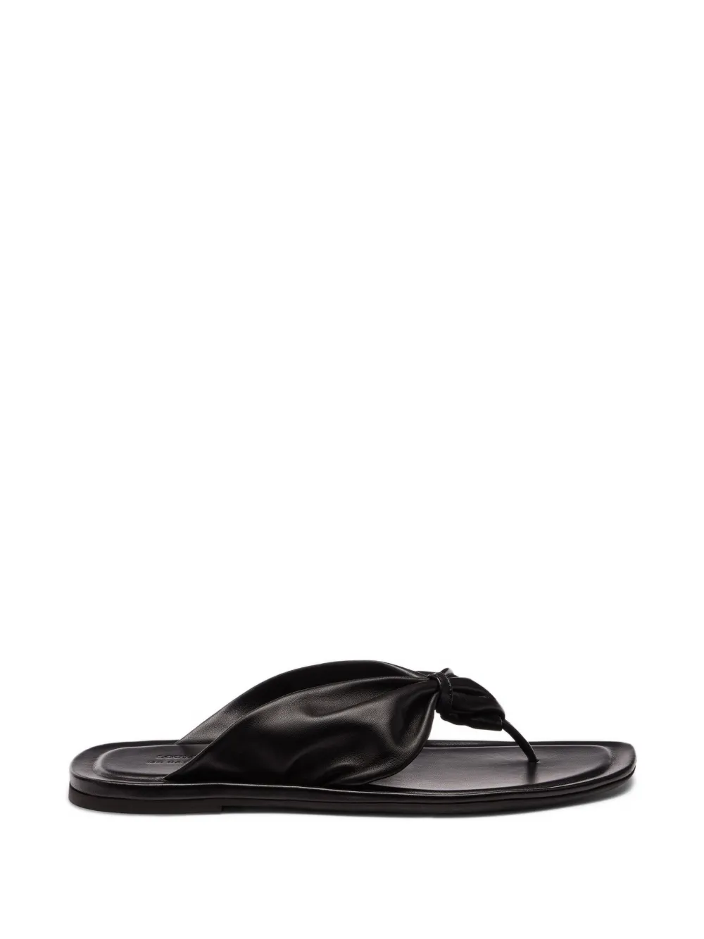 LouLou de Saison Sandalen aus Leder - Schwarz