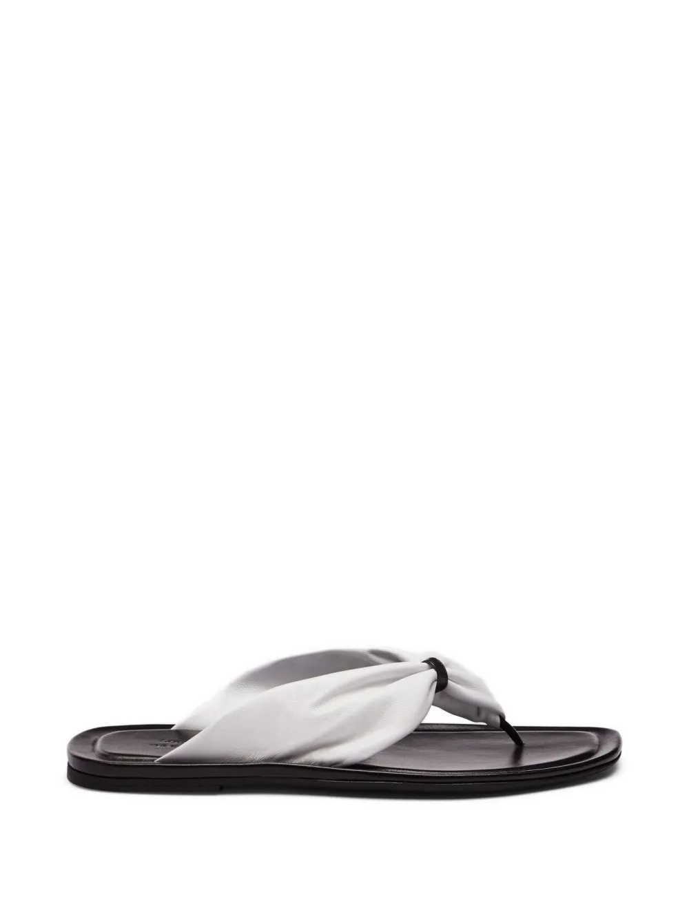 LouLou de Saison nappa-leather knot sandals - White