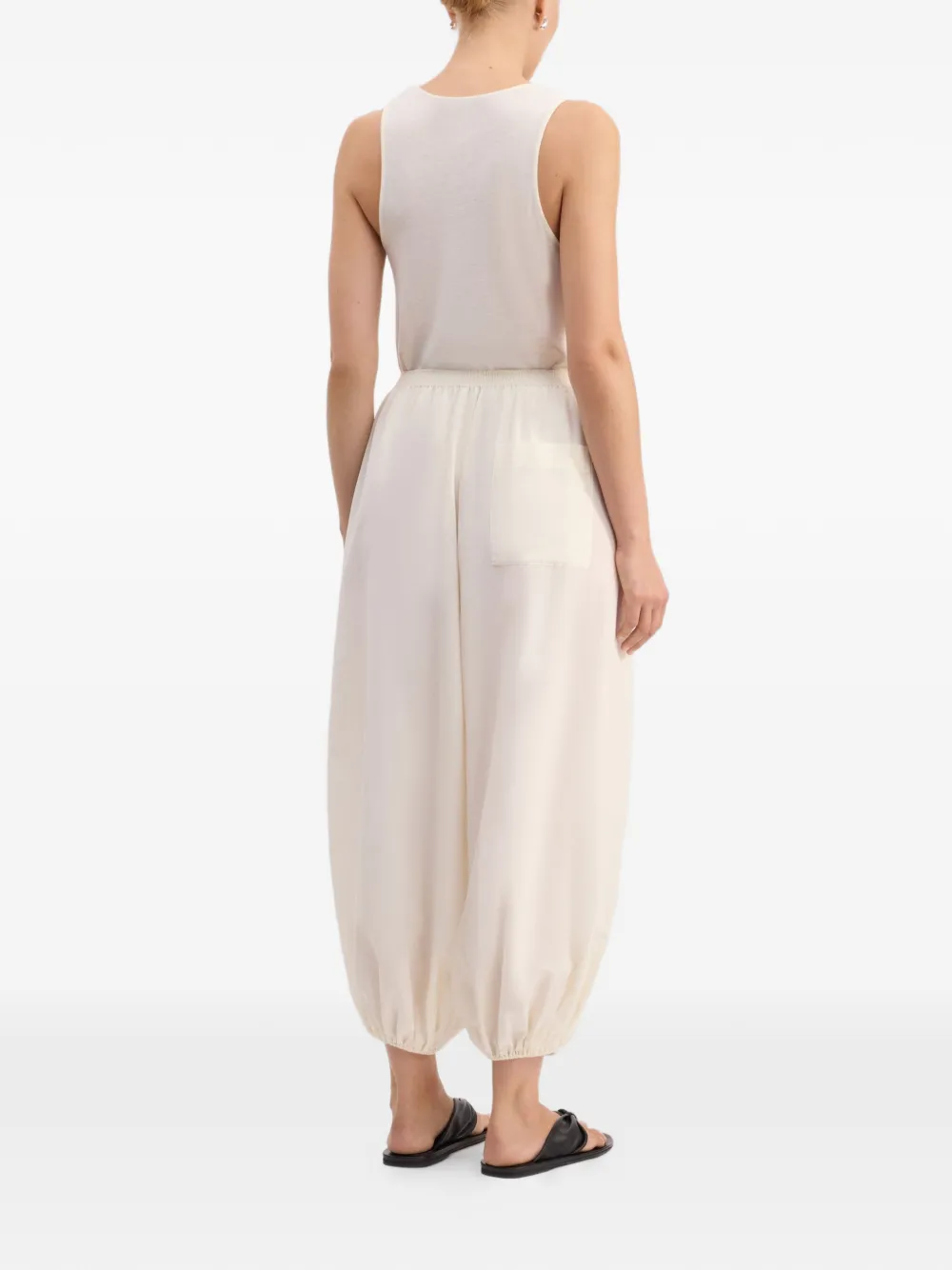LouLou de Saison Broek met elastische taille Beige
