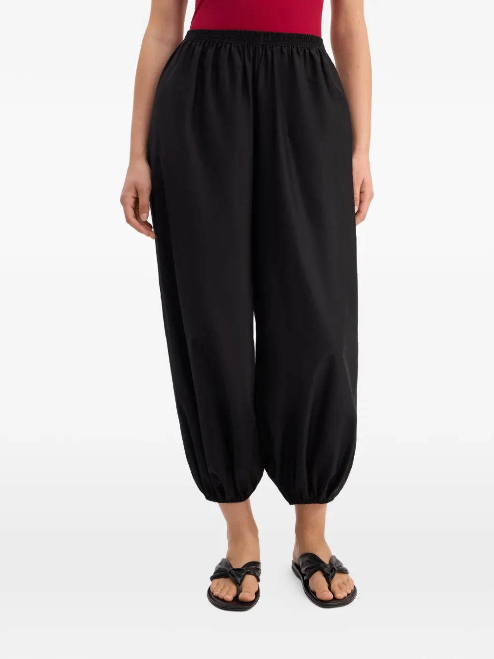 LouLou de Saison Broek met elastische taille Zwart