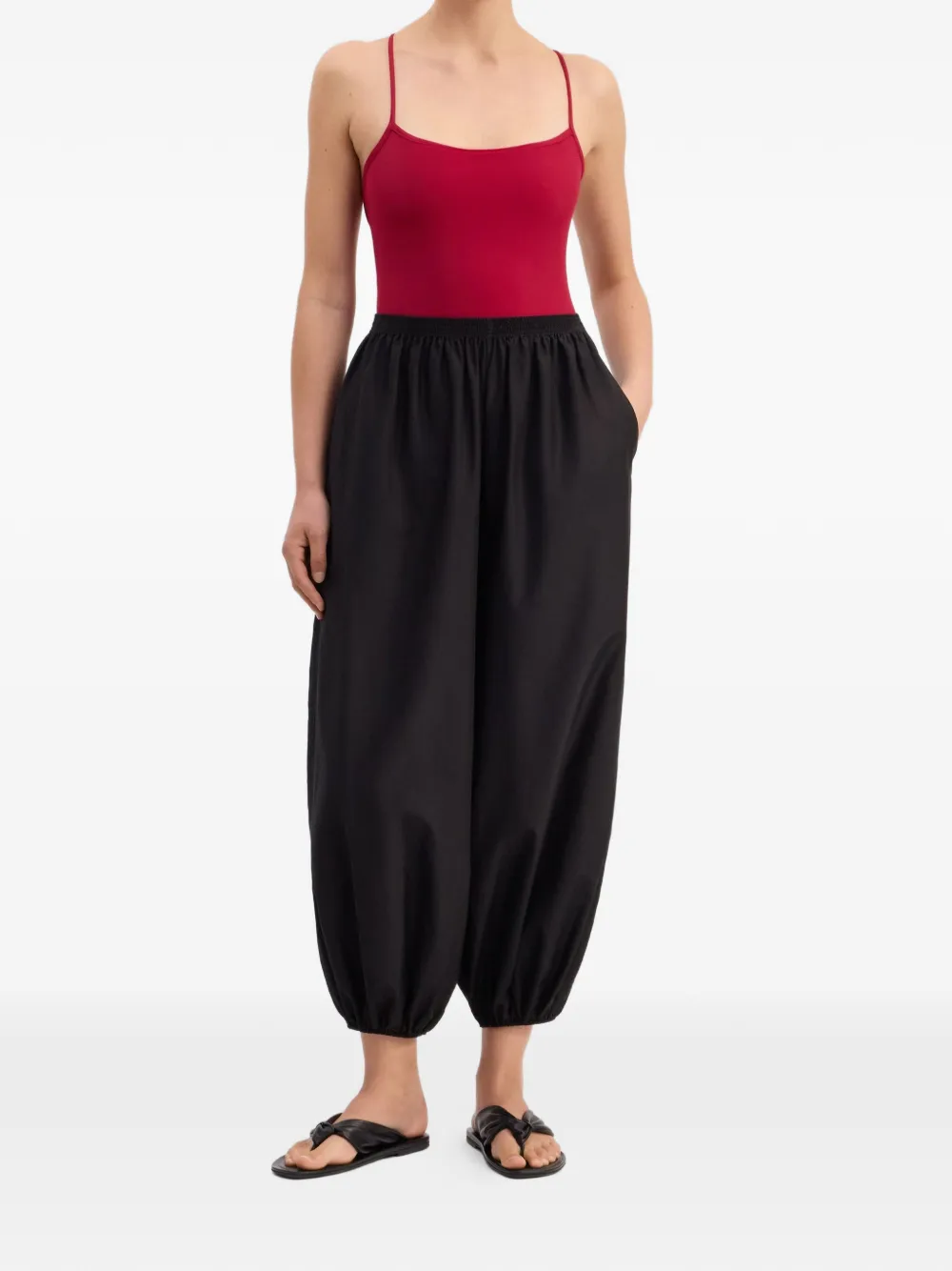 LouLou de Saison Broek met elastische taille Zwart