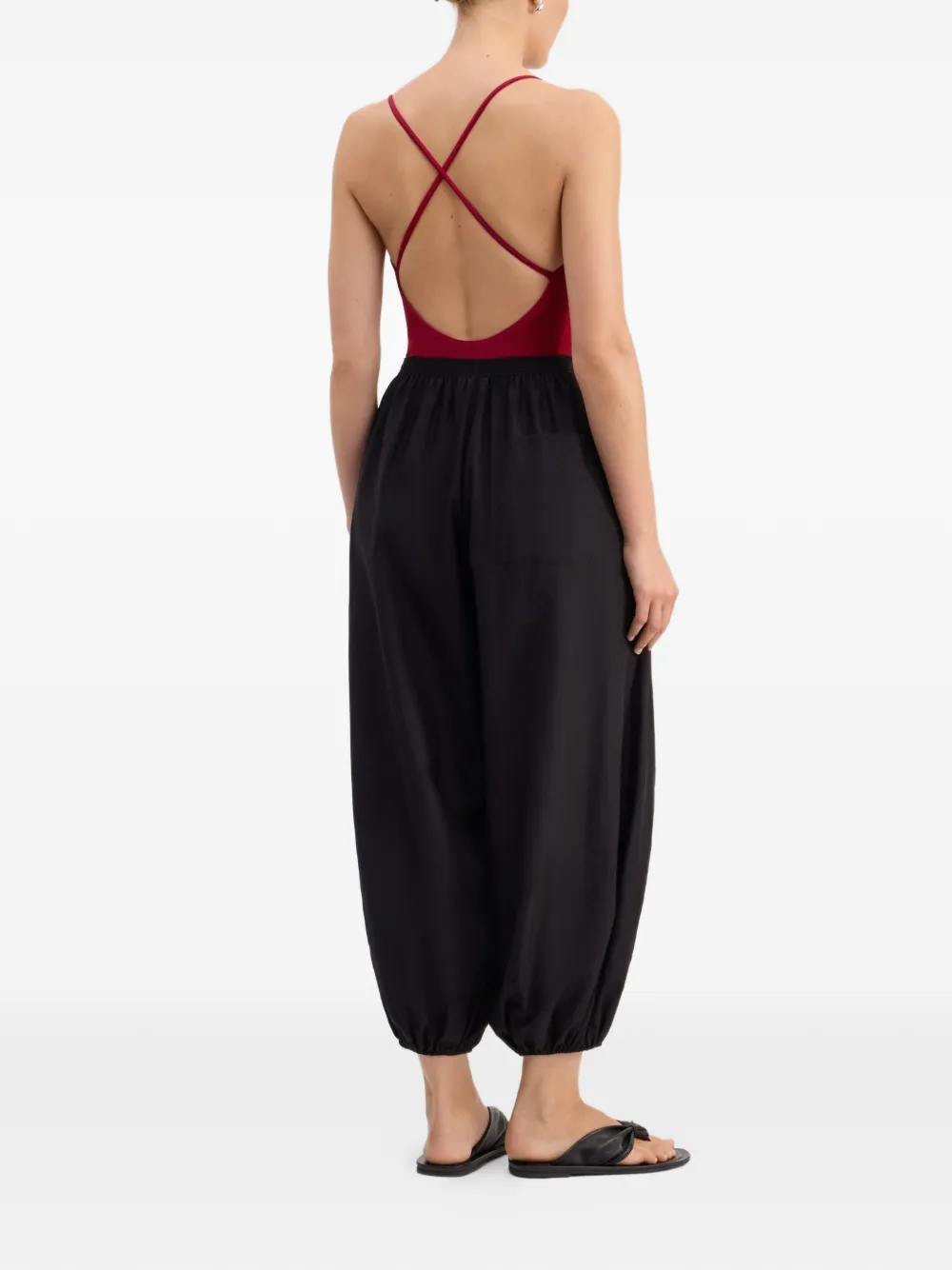 LouLou de Saison Broek met elastische taille Zwart