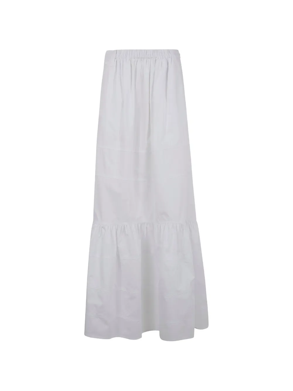 Mantu ruffled maxi skirt - Bianco