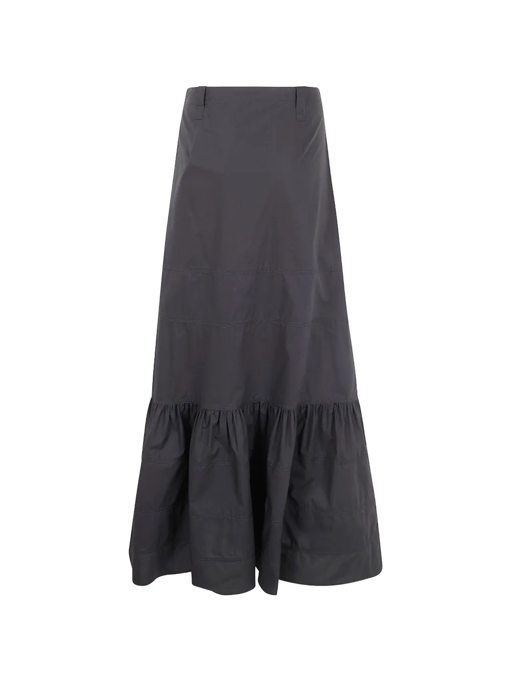 Mantù Ruffled Maxi Skirt In Gray