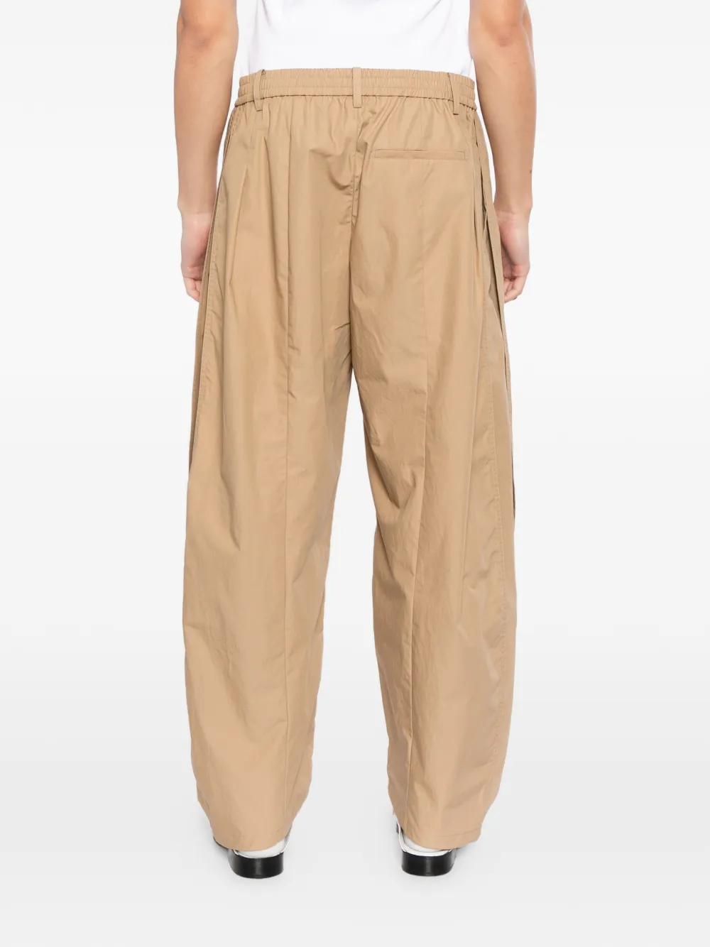 CROQUIS Broek met toelopende pijpen Beige