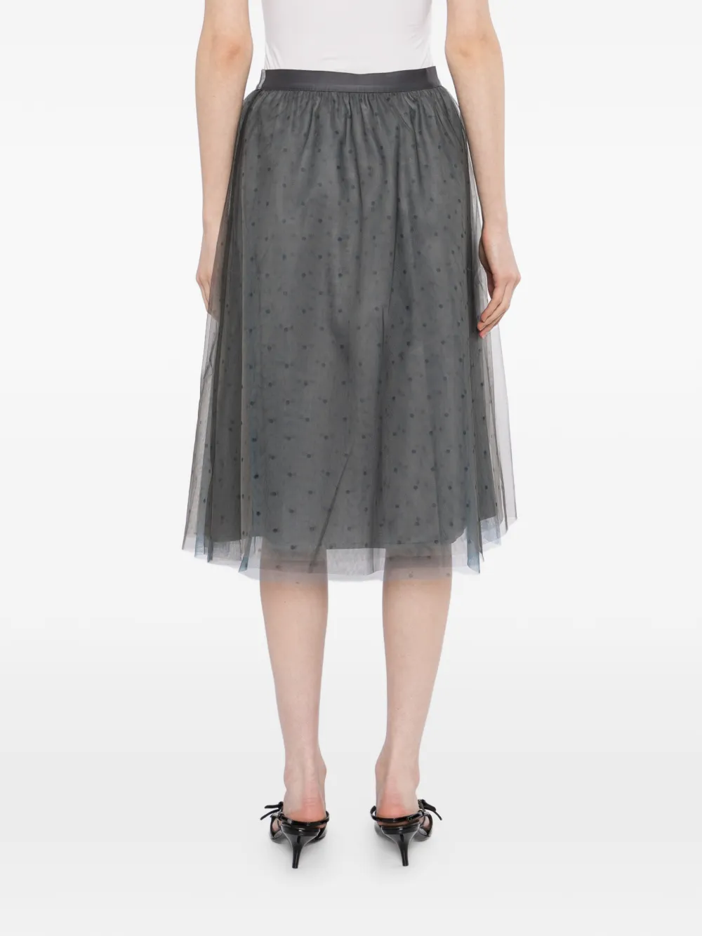 Polka Dot Layered Skirt