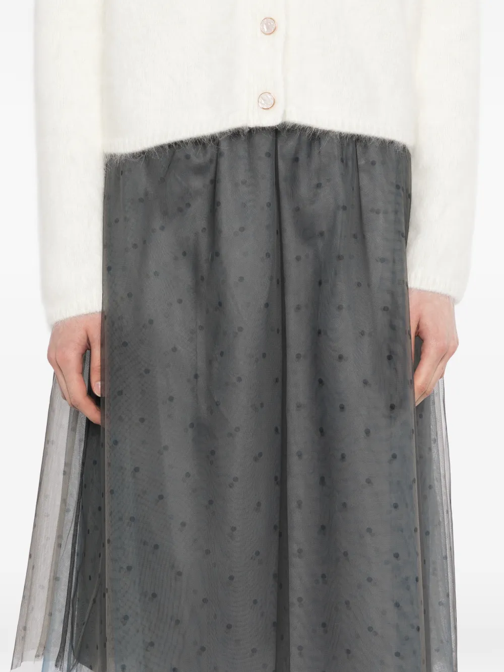 Polka Dot Layered Skirt