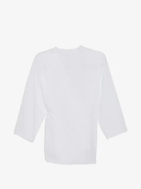 LESS scalloped-edge blouse