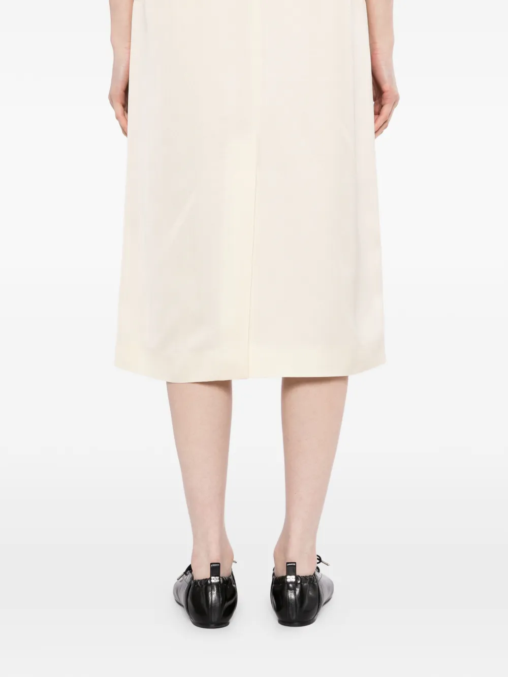 LESS Mouwloze jurk Beige