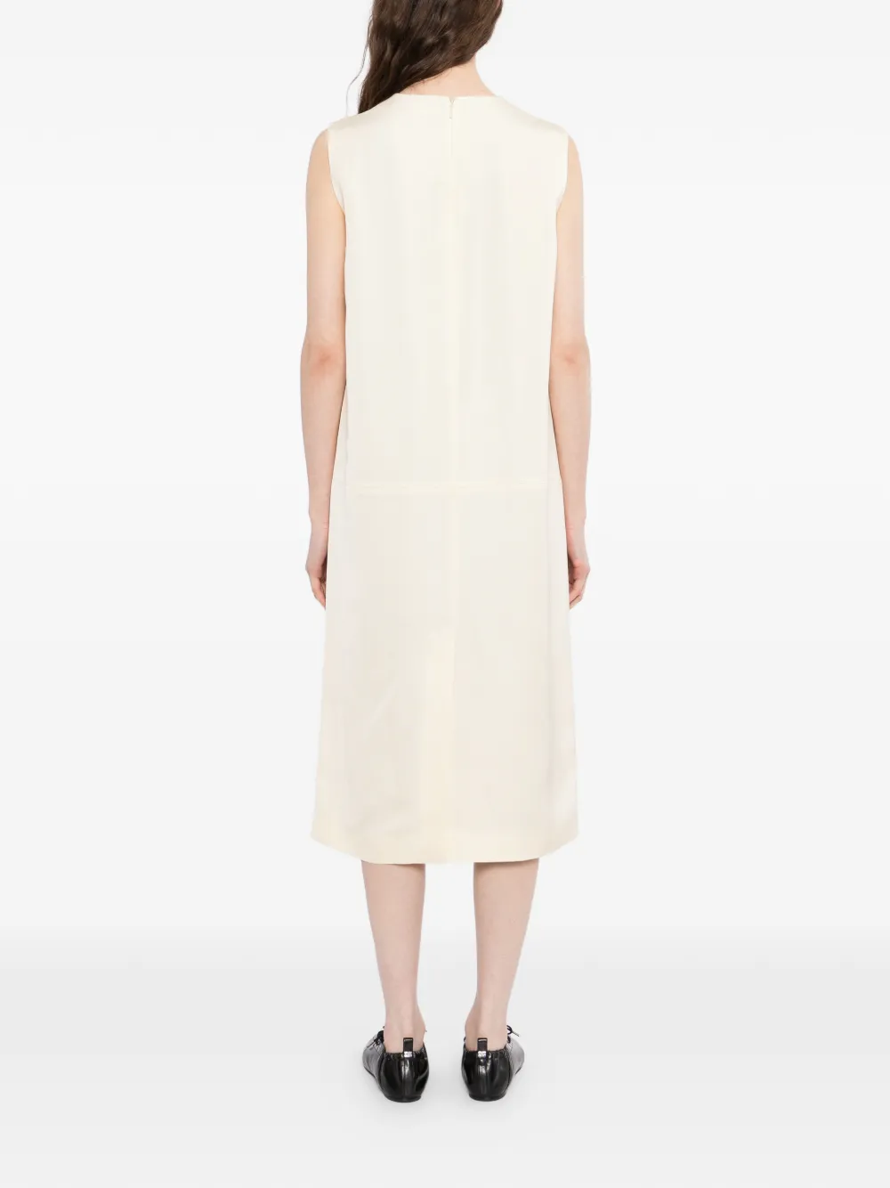 LESS Mouwloze jurk Beige