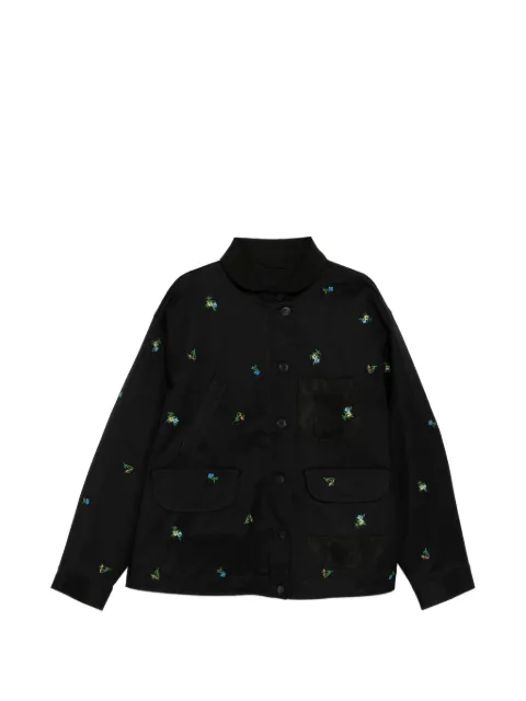 JNBY floral-embroidered long-sleeve jacket
