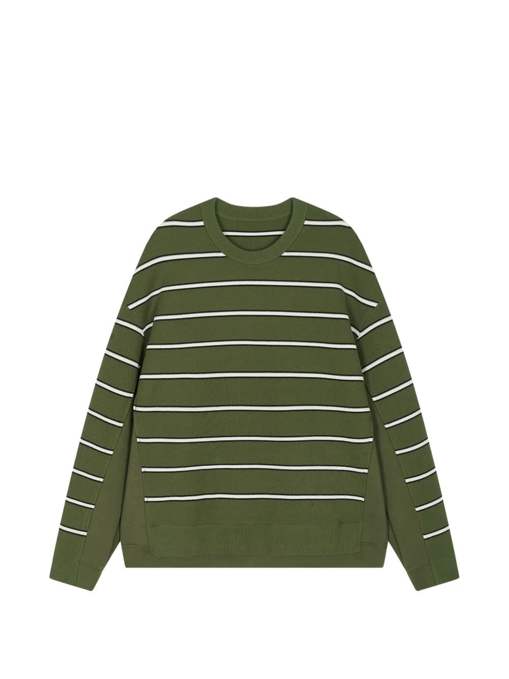 CROQUIS striped crewneck jumper - Grün