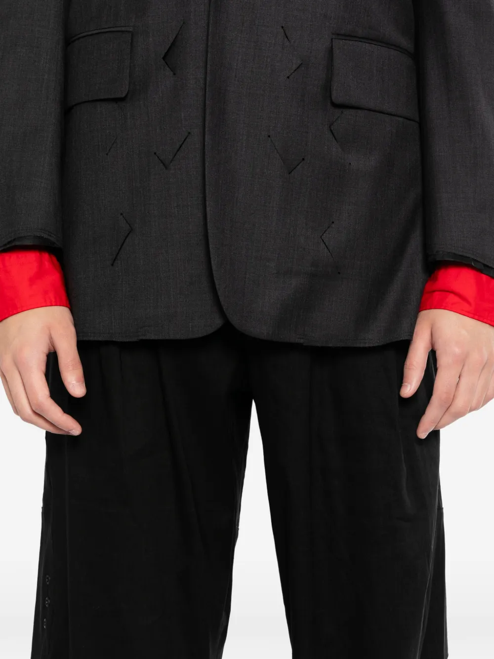 CROQUIS Ruimvallende broek Zwart