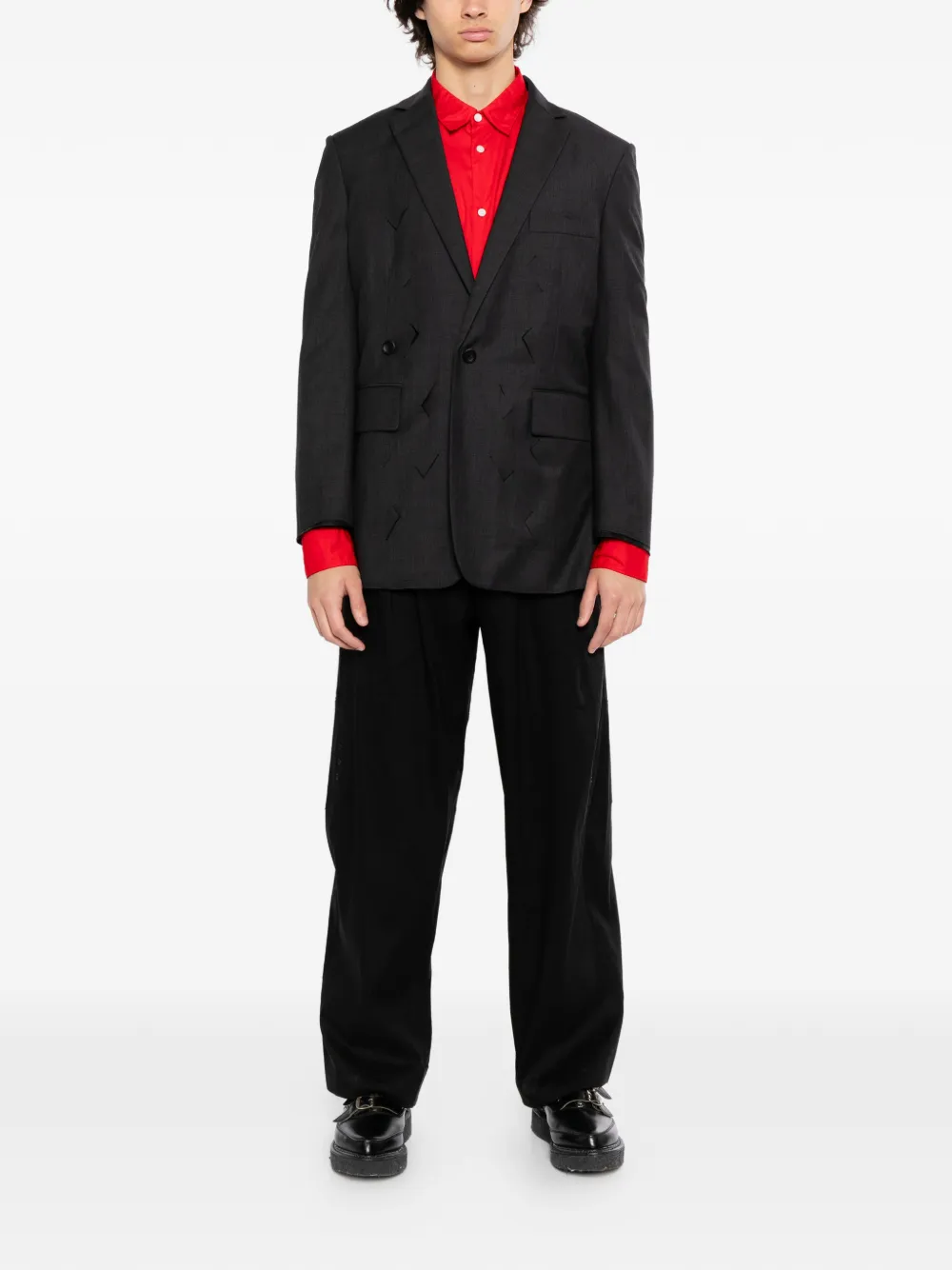 CROQUIS Ruimvallende broek Zwart