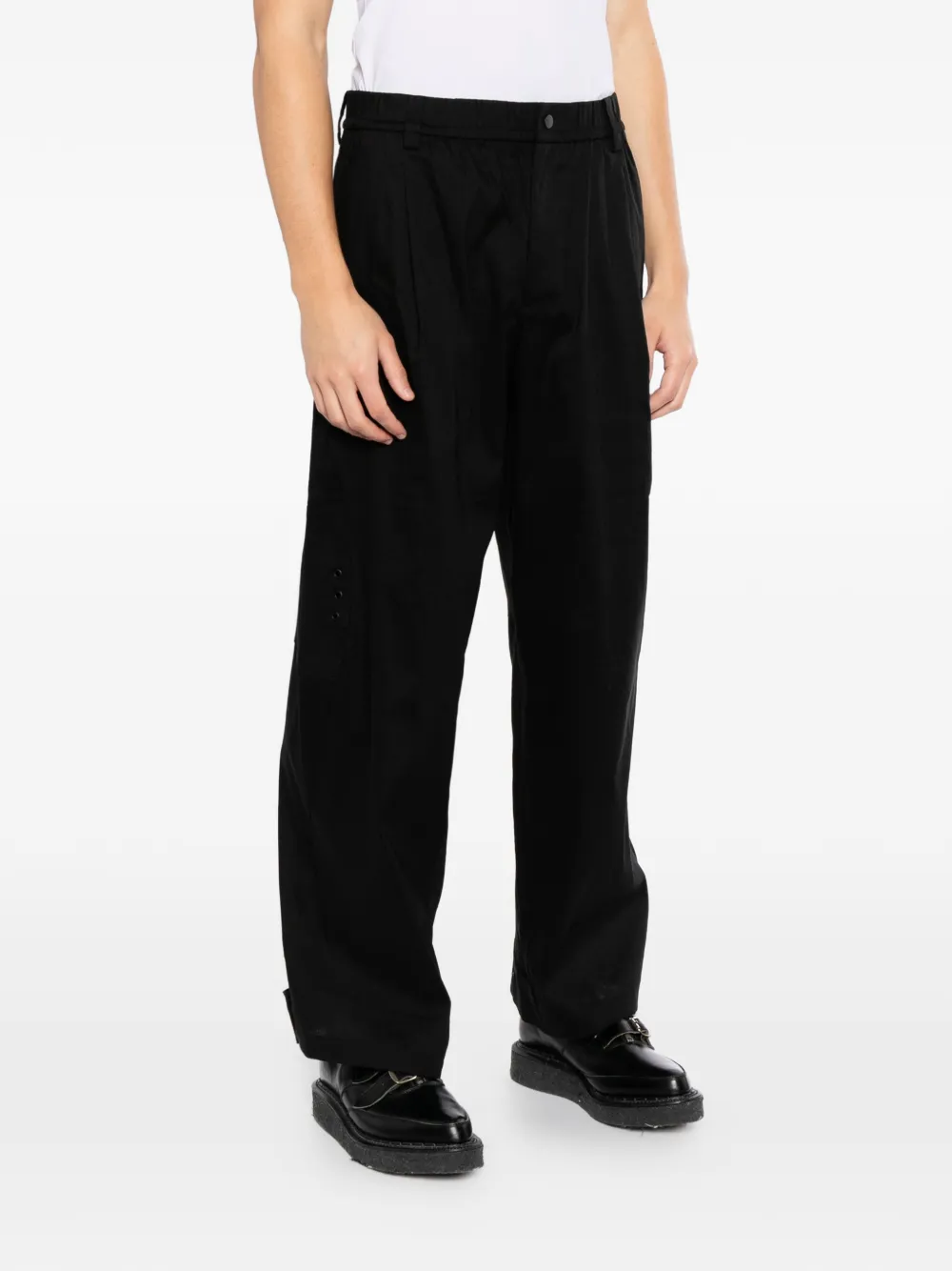 CROQUIS Ruimvallende broek Zwart