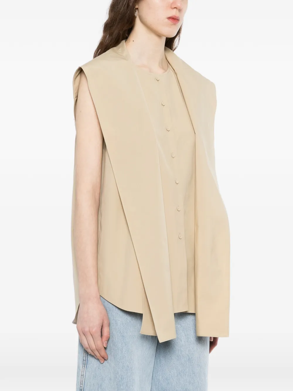  Less Cotton Blouse - Neutrals 