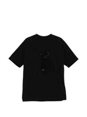 noir kei ninomiya スターモチーフ Tシャツ Noir Kei Ninomiya star-patch T-shirt | Black | FARFETCH CH