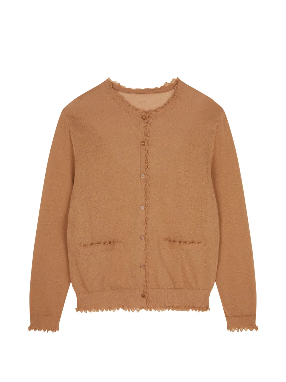 JNBY Cardigan con orlo a smerlo - Marrone