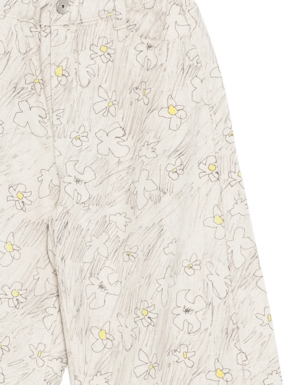jnby by JNBY Jeans met bloemenprint Beige