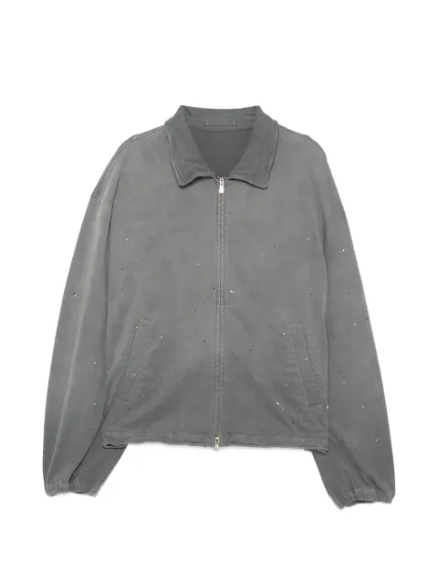 CROQUIS paint splatter zip-up jacket