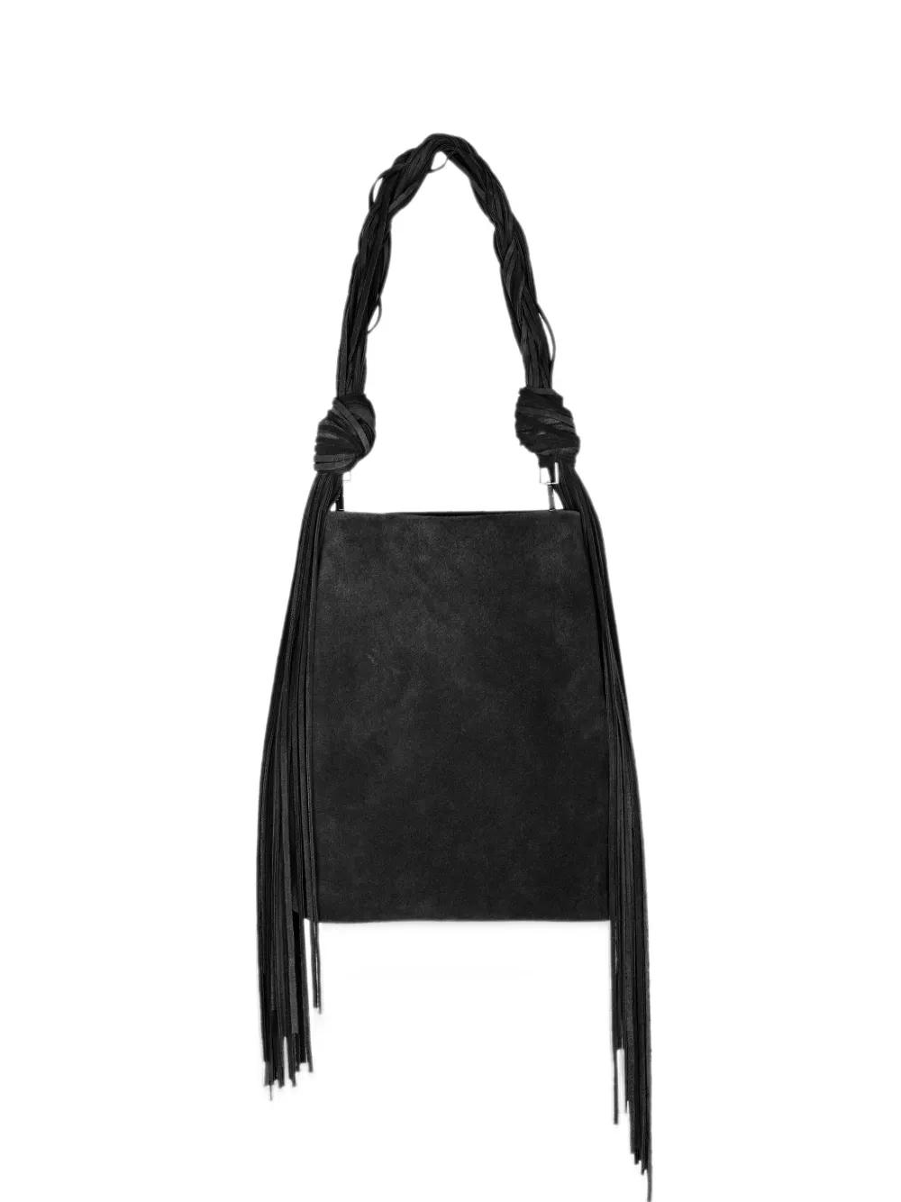JNBY fringed single shoulder bag - Nero