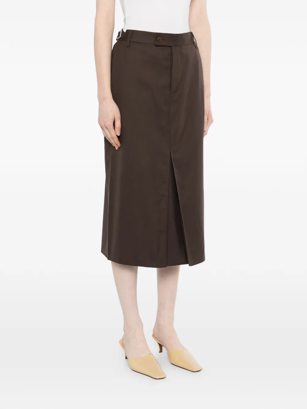  Less Classic Midi Skirt - Brown 