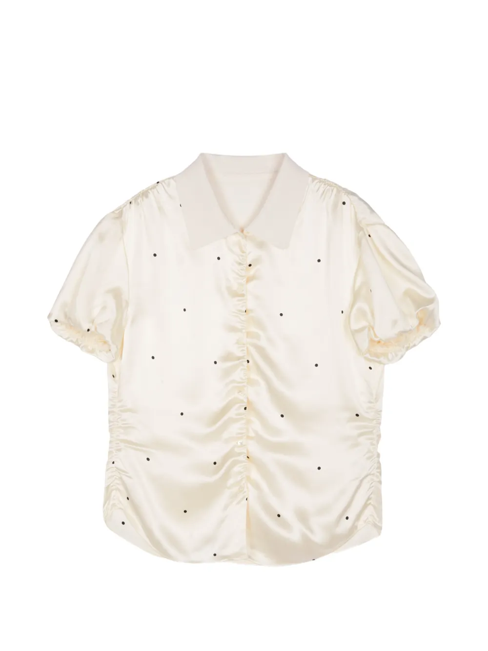 LESS polka dot silk blouse - Bianco
