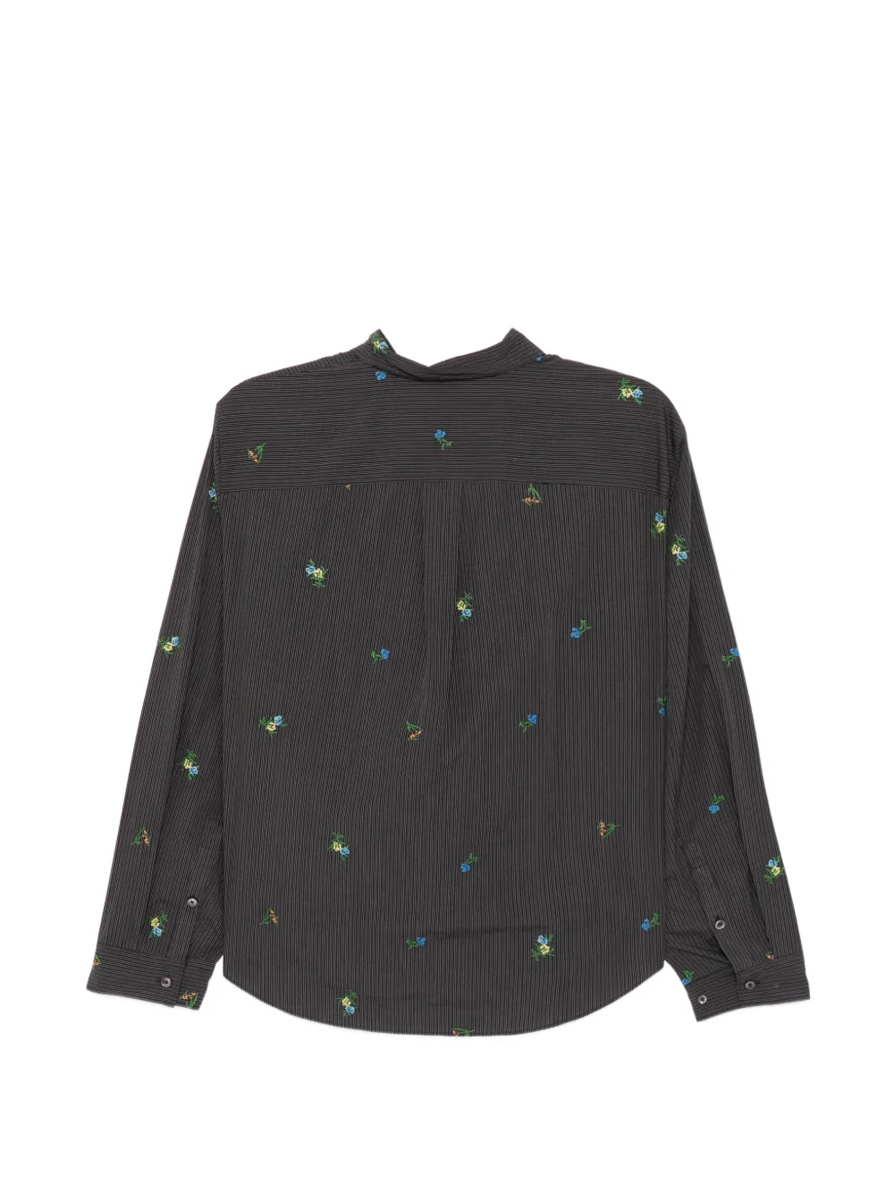 Floral-Embroidered Cotton Blouse