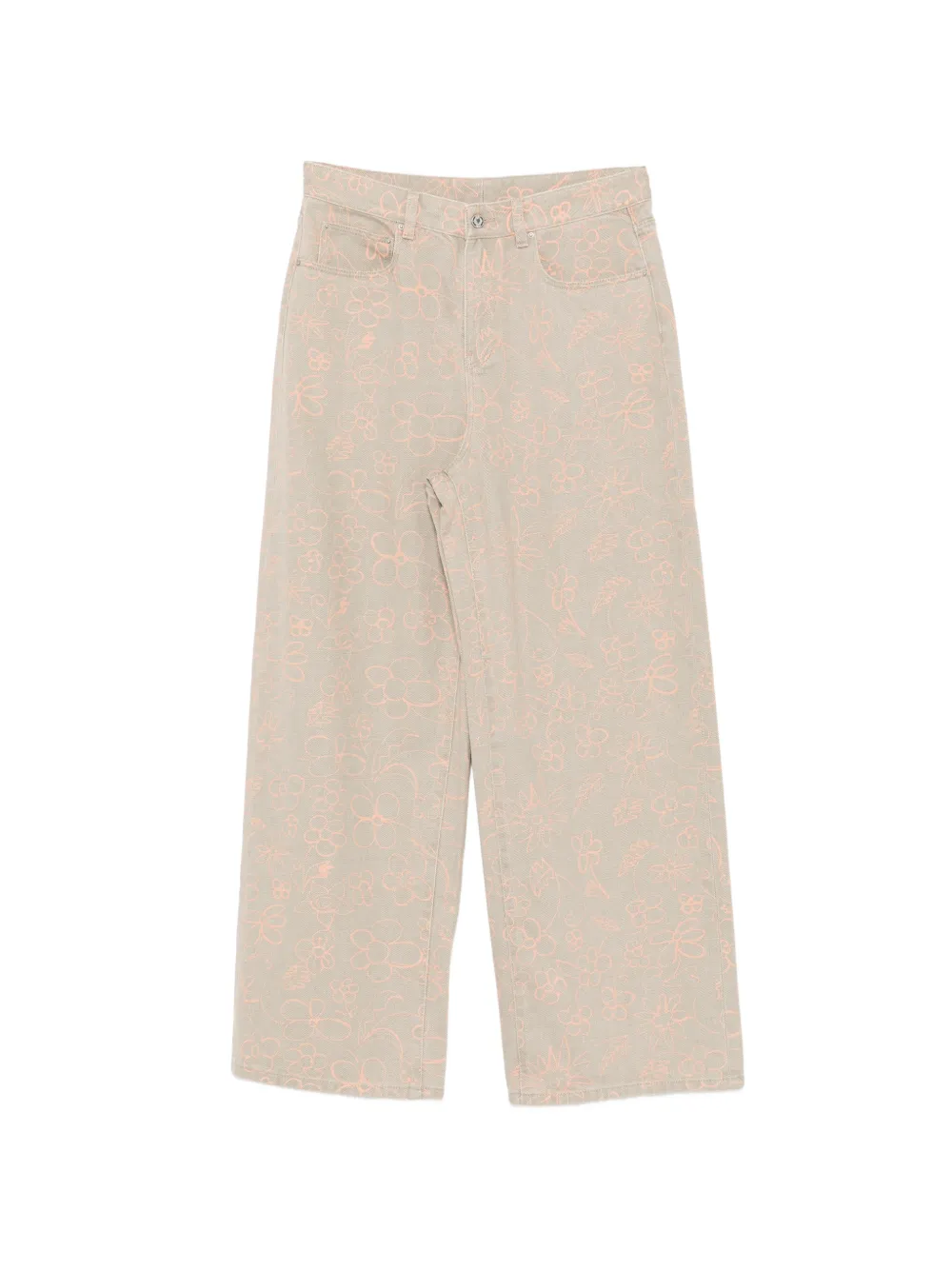 JNBY Jeans a fiori - Toni neutri