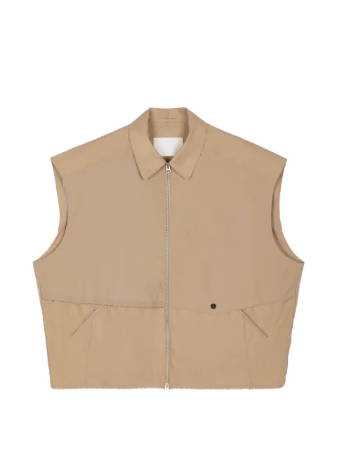 CROQUIS zip-up gilet