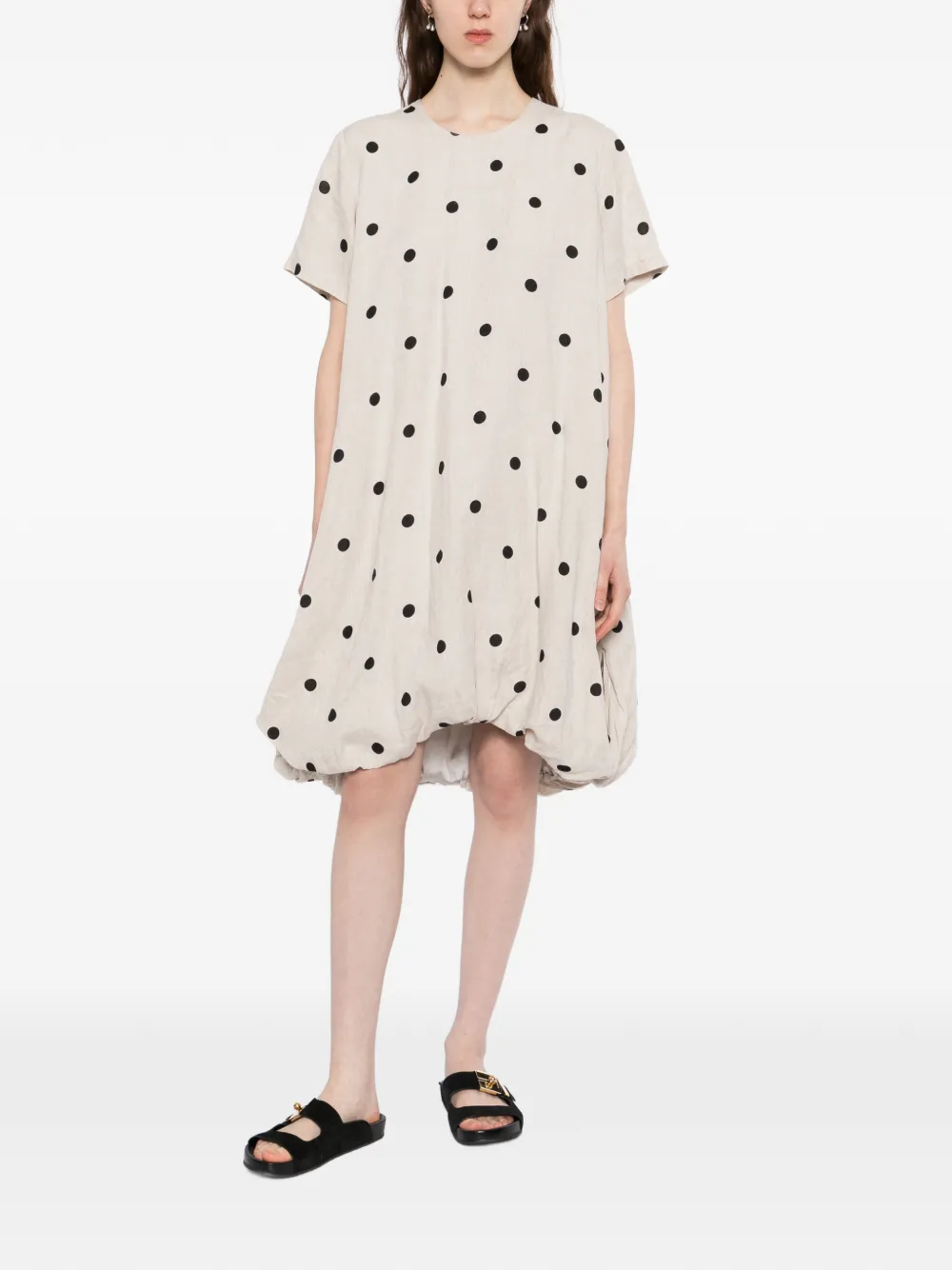 JNBY Jurk met stippen Beige