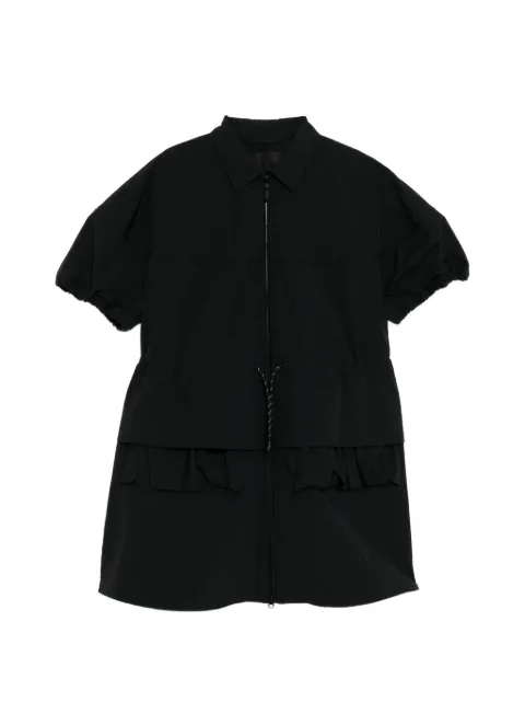 JNBY パフスリーブ ドローストリングドレス