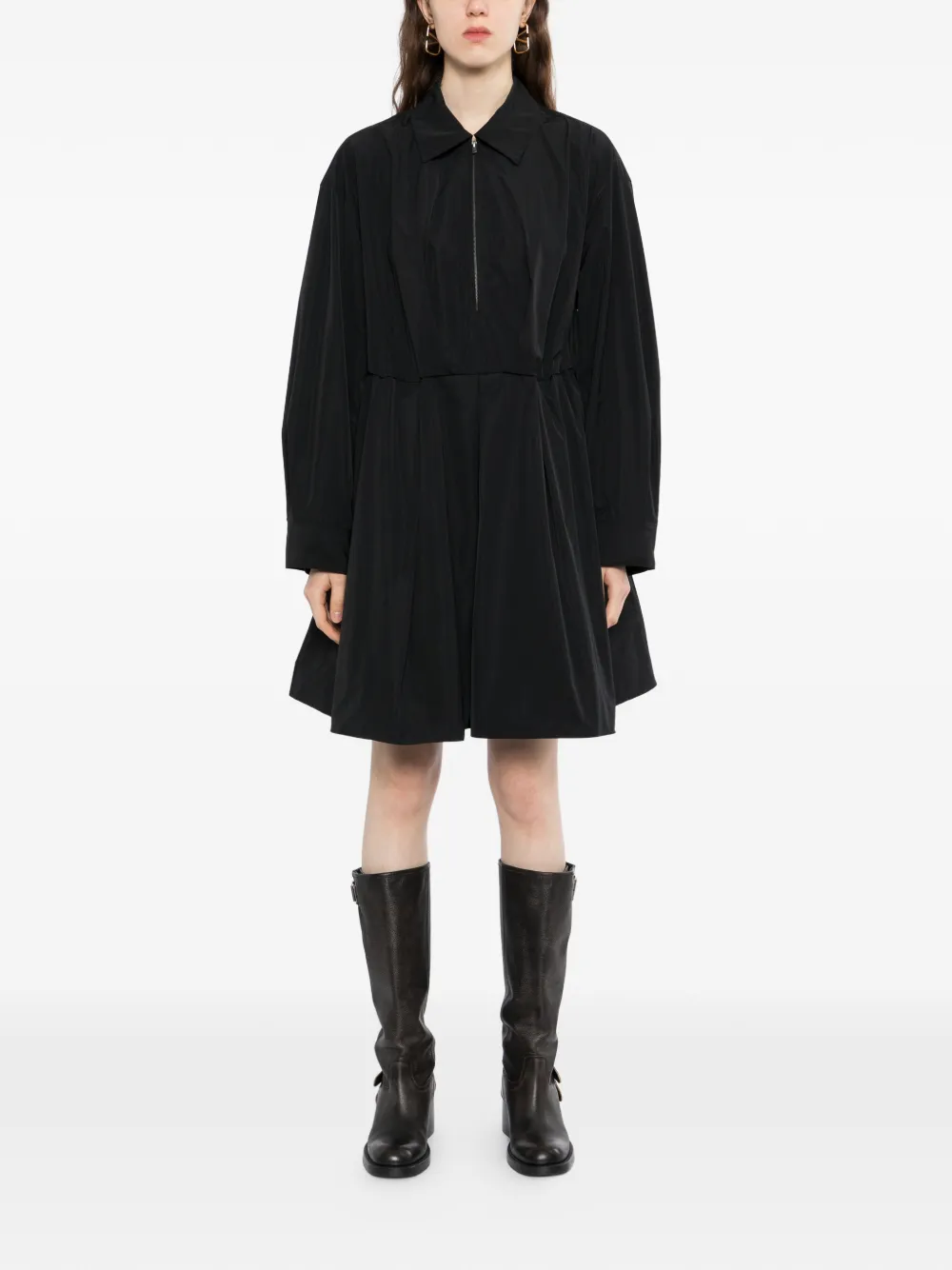  Jnby A-line Drawstring Dress - Black 