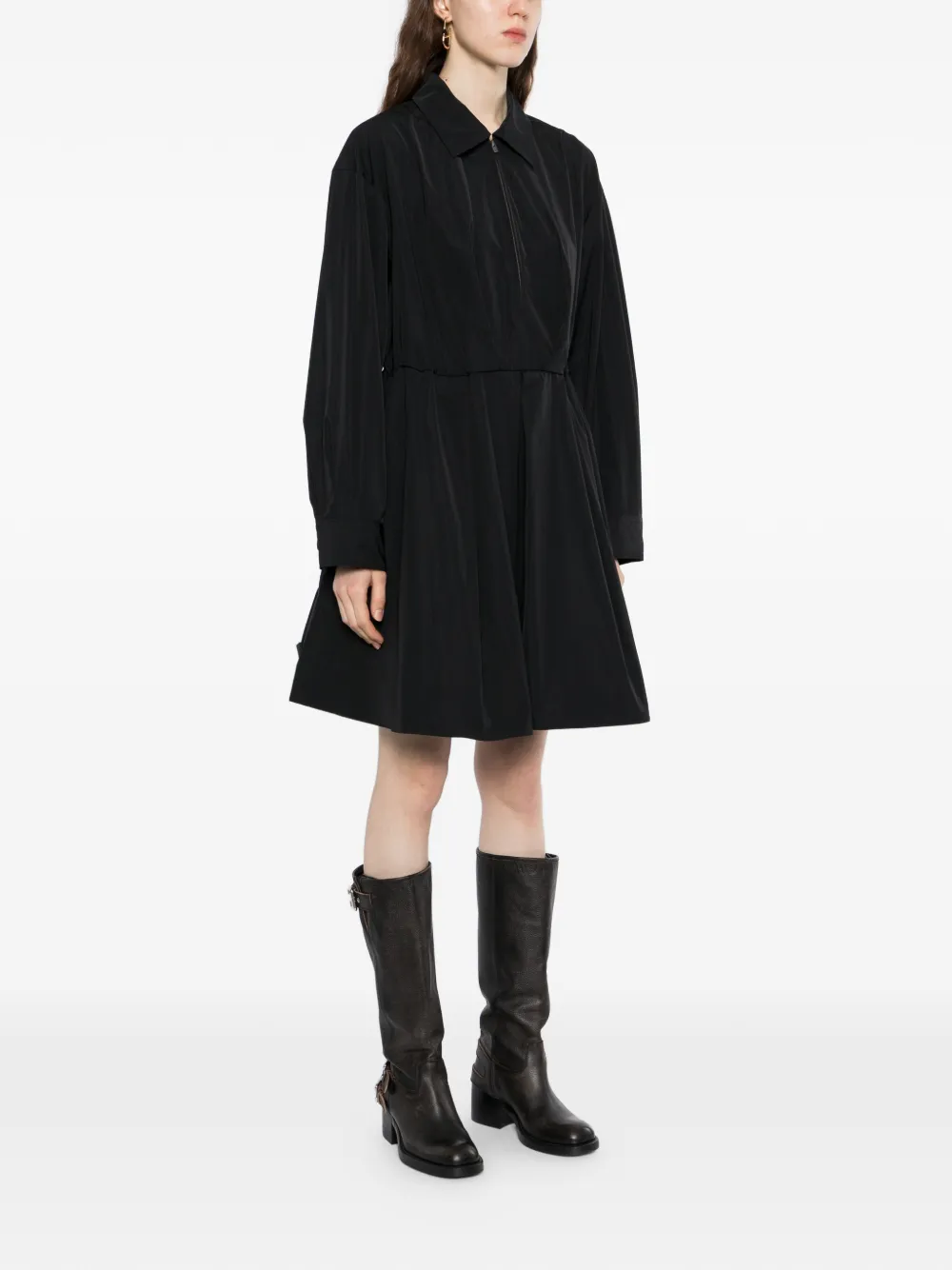  Jnby A-line Drawstring Dress - Black 
