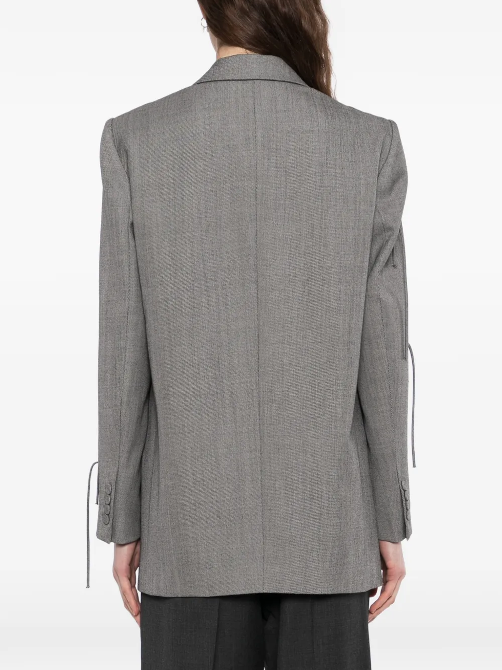 JNBY Wollen blazer met franje Grijs