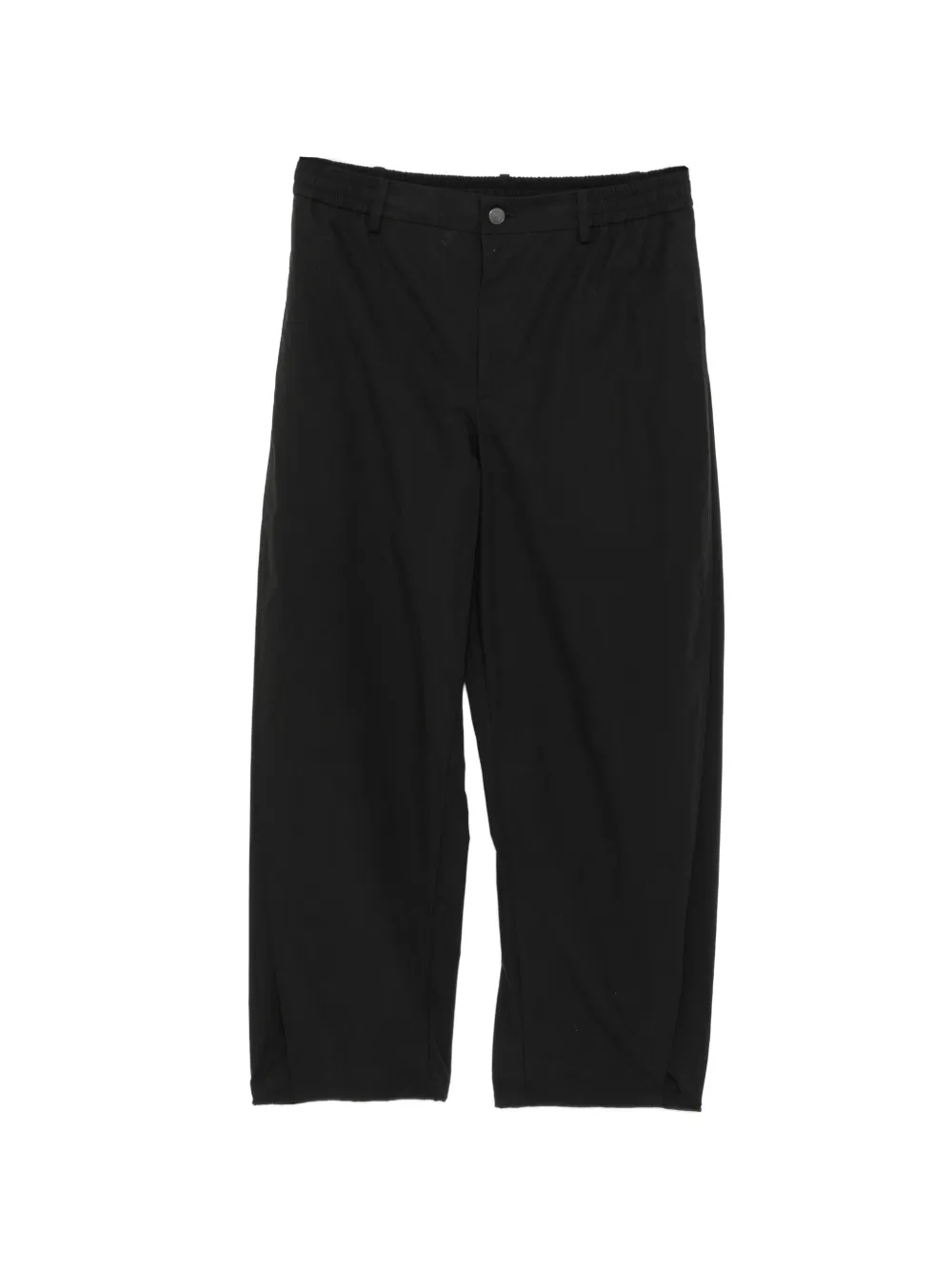 CROQUIS tapered drawstring trousers - Nero