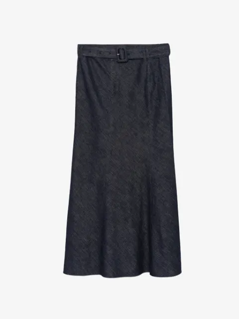 LESS falda larga de mezclilla
