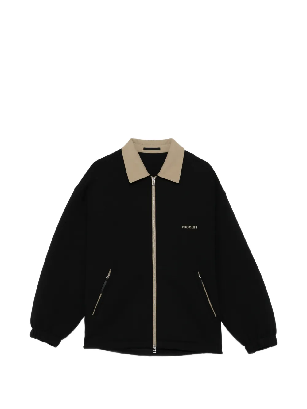 CROQUIS logo-embroidered jacket - Schwarz